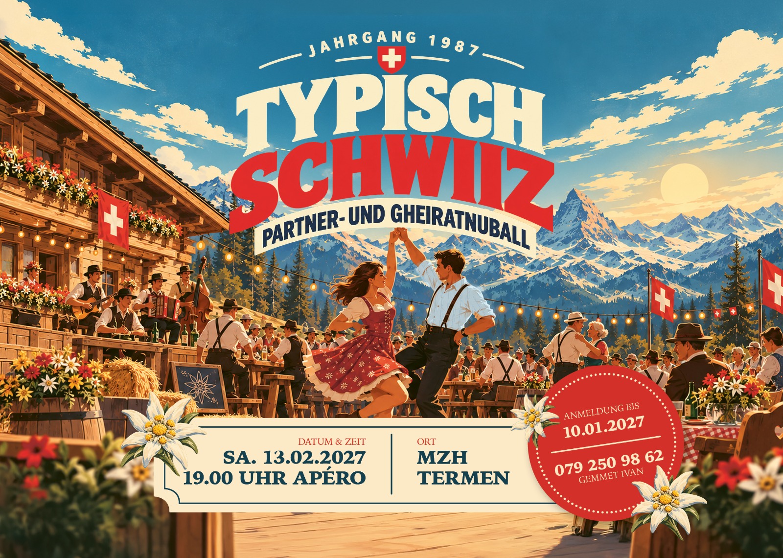 Plakat Partner- und Gheiratnuball 2027
